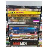120 DVD Movie Collection - Mad Men, Oceans 12, The Break Up, True Blood, The Princess Bride, The Cat in the Hat, Shrek, 13 Going on 30, Santa Clause 2, Mean Girls, Beerfest, Muppet Treasure Island, Th