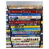 110 DVD Movie Collection - The Office, Simpsons, Hitch, Crystal Skull, Seabiscuit, Family Man, Planet Earth, Spider-Man 2, Indiana Jones, Home Alone, Monsters Inc *C