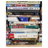 110 DVD Movie Collection - The Office, Simpsons, Hitch, Crystal Skull, Seabiscuit, Family Man, Planet Earth, Spider-Man 2, Indiana Jones, Home Alone, Monsters Inc *C