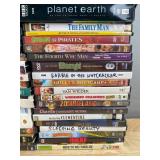 110 DVD Movie Collection - The Office, Simpsons, Hitch, Crystal Skull, Seabiscuit, Family Man, Planet Earth, Spider-Man 2, Indiana Jones, Home Alone, Monsters Inc *C