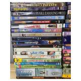 120 DVD Movie Collection - The Hunger Games, Lost, The Office, The Pink Panther, Pirates of the Caribbean, The Twilight Saga Breaking Dawn - Part 2, Aladdin II & III, Scooby-Doo, The Lord of the Rings