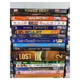 120 DVD Movie Collection - The Hunger Games, Lost, The Office, The Pink Panther, Pirates of the Caribbean, The Twilight Saga Breaking Dawn - Part 2, Aladdin II & III, Scooby-Doo, The Lord of the Rings