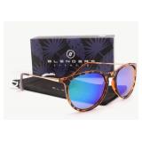 Blenders Eyewear Polarized Elliptical Leopard Brown UV Sunglasses - Brand New