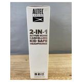 Altec Lansing 2-In-1 Active Noise Cancelling Kid Safe Headphones - Brand New
