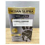 Trojan Supra Non-Latex Condoms & Lube Life Water-Based Lubricant - Brand New