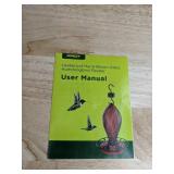 Konizy Leakproof Hand Blown Glass Hummingbird Feeder