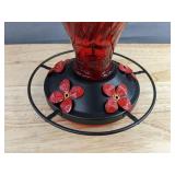 Konizy Leakproof Hand Blown Glass Hummingbird Feeder