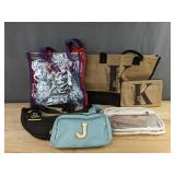 Monogram J & K Bags with Adjustable Strap & other Assorted Totes - Brand New