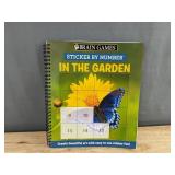 Brain Games Sticker by Number in the Garden, Find the Cat, Paint by Numbers & Design Originals Color Fun Coloring Book - New