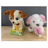 Sesame Street Walking Plush Dog & Dancing Luv Ya Mommy Dog - Brand New