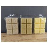 Shorties Candle Co. Vanilla Maple, Cinnamon Vanilla & Vanilla Bean Formula 117 Wax Melts - 3 Total - Brand New