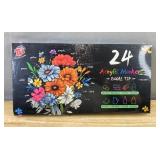 The Best Crafts 24 Acrylic Dual Tip Markers - Brand New