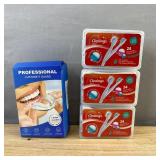 72 cleaings Mini Dental Tooth Brushes and 4 Customfit Moldable Dental Guards - Brand New
