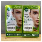 VOGSIG 2-In-1 Wax Strips Kit for Face & Body, 2 Total - Brand New