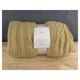 Threshold Studio McGee Tan Throw Blanket 60" x 50" - Brand New
