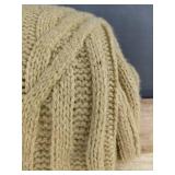 Threshold Studio McGee Tan Throw Blanket 60" x 50" - Brand New