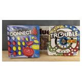 Clue, Hasbro Connect 4, & Trouble Board Games - New
