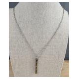 I Love You 3000 Pendant Necklace 24in Chain - 2in Extender - Silver Tone - Brand New
