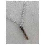 I Love You 3000 Pendant Necklace 24in Chain - 2in Extender - Silver Tone - Brand New