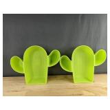 2 Cactus Chip and Dip Trays & 6 Taco Holders - Brand New