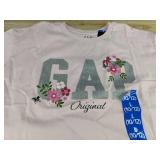 2 GAP KIDS Girls Short Sleeve Tees - Size L (10/12) Pink & Grey - Brand New