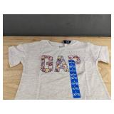 2 GAP KIDS Girls Short Sleeve Tees - Size L (10/12) Pink & Grey - Brand New