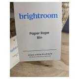 2 Brightroom Paper Rope Bins - 11 in L x 10 in W x 8 in H - Brand New