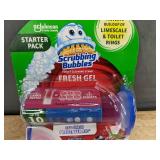 3 Scrubbing Bubbles Starter Packs - Toilet Cleaning Stamp with Fresh Gel - Brand New