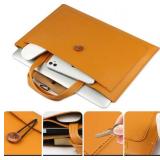 Creator Laptop Case Sleeve 13.3-14 Inch Briefcase Waterproof PU Leather Tote Bag - Brand New