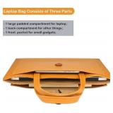 Creator Laptop Case Sleeve 13.3-14 Inch Briefcase Waterproof PU Leather Tote Bag - Brand New
