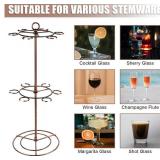 Nqeuepn Champagne Tower Stand 2 Tier 12 Glass Holder - Brand New