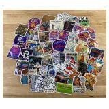 50 Humorous Novelty Cartoon Stickers - Brand New