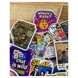 50 Humorous Novelty Cartoon Stickers - Brand New