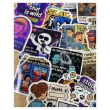 50 Humorous Novelty Cartoon Stickers - Brand New