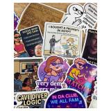 50 Humorous Novelty Cartoon Stickers - Brand New
