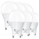 Evelor Gu24 LED Bulbs 6-pack 60w Equivalent 5000k Daylight 800lm - Brand New