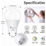 Evelor Gu24 LED Bulbs 6-pack 60w Equivalent 5000k Daylight 800lm - Brand New