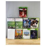 9 Video Games for Xbox, Xbox One & Xbox 360 Games - NBA, NHL, Resident Evil 6, Poker, Michael Jackson *C