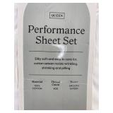 Threshold Queen Smooth Sateen Performance White Sheet Set - Brand New