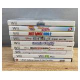 9 Nintendo Wii Video Games - Skylanders Swap Force, Lego, Disney, Just Dance Kids 2 *C