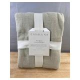 Casaluna Premium Lightweight Olive Green Cotton Blanket - Full/Queen - Brand New
