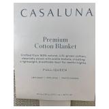 Casaluna Premium Lightweight Olive Green Cotton Blanket - Full/Queen - Brand New