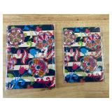 Pilot Precise V5 Rt Pens, Color Label Stickers & Floral Notebooks - Brand New