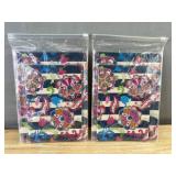 Pilot Precise V5 Rt Pens, Color Label Stickers & Floral Notebooks - Brand New