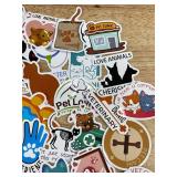 50 Pet Care Stickers - Brand New