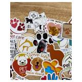 50 Pet Care Stickers - Brand New