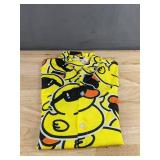 Rubber Duck Themed Button-Up Shirt - Yellow - Men