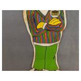 Sesame Street Live Bert 1980 Vintage Felt 22.5" Pennant