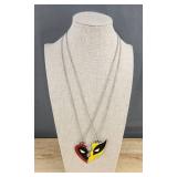 Best Friends Deadpool & Wolverine 20" Necklace - Brand New
