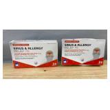 Sinus & Allergy Relief PE 24 Tablets, 2 Total - Brand New